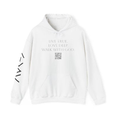 Unisex Christian Hoodie with QR Scripture - "God is Greater than the Highs and Lows"