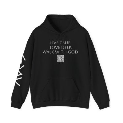 Unisex Christian Hoodie with QR Scripture - "God is Greater than the Highs and Lows"